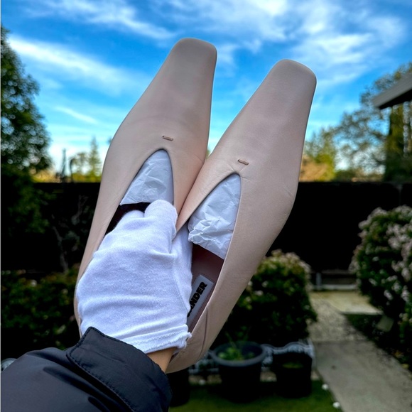 Jil sander pink square toe ballerina flats SZ 38 NWB - Picture 14 of 16